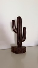 Vintage Hand Carved Ironwood Saguaro Cactus S...