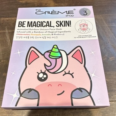 The Crème Shop Be Magical Skin Mask Sheet Set of 3 Watermelon Pineapple Avocado
