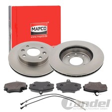 MAPCO BREMSSCHEIBEN 238mm + BELÄGE VORNE passend für RENAULT 11 19 21 9 CLIO MEG