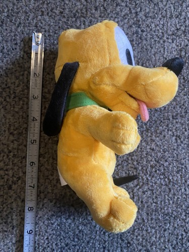 Disney Parks Pluto Plush Puppy Dog Baby Stuffed Animal Orange 7" Authentic Pup - Picture 4 of 6