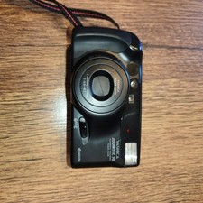 Yashica Zoomtec 70 fotocamera 35mm pellicola punta e scatta nera - testata e funzionante