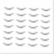 50 Angel Wing Spacer Beads for Jewelry Making