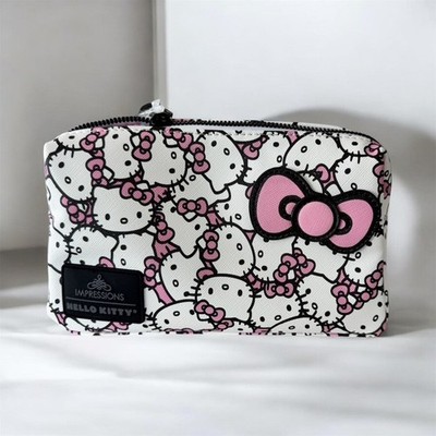 Hello Kitty x Impressions Vanity Cosmetic Makeup Pouch Pink Sanrio Zipper Bag