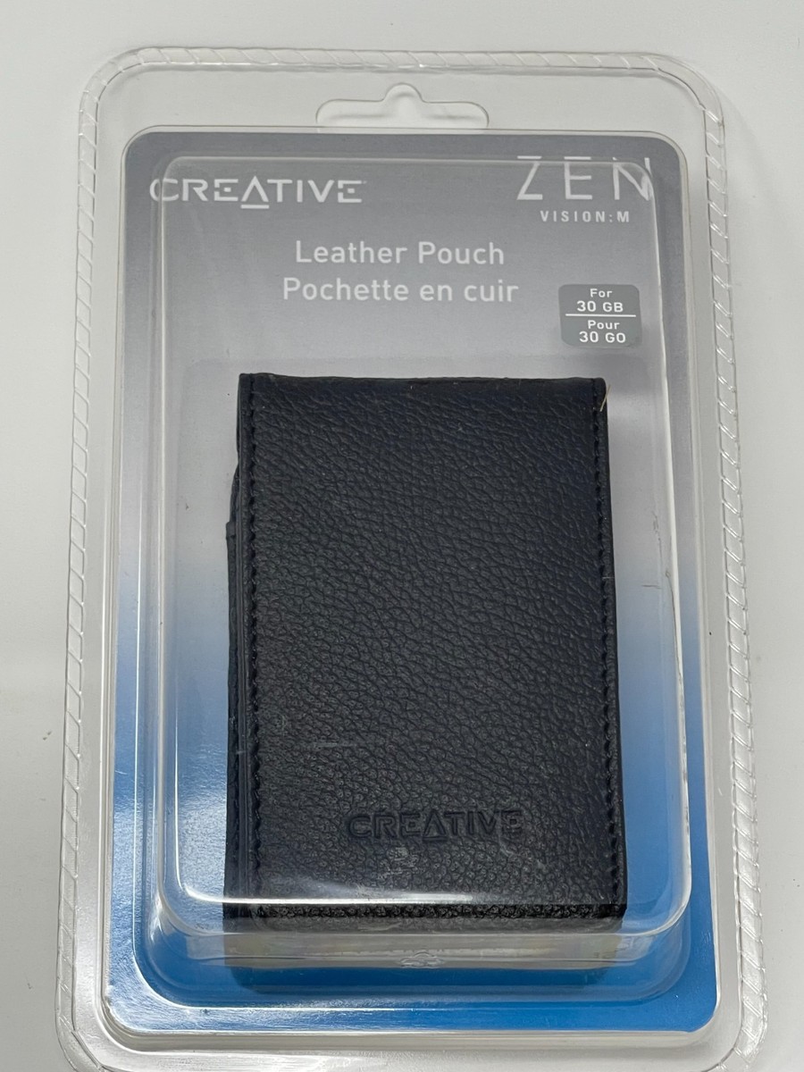 八7917【未使用品】CREATIVE ZEN Vision:M 用 スピーカー Creative Zen Vision M MP3 Player Leather Pouch Sleeve Case