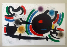 Joan Miró Litografia X Lithograph Print 1970s Original Art Miro ABSTRACT VINTAGE