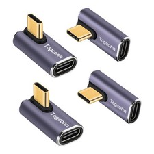 Togconn 90 Degree Right Angle USB C Adapter 4 4 Pack, C Middle 90 degree