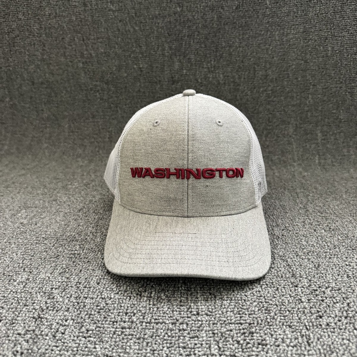 47 Brand Washington Trucker Snapback Mesh Back Gray White One Size Hat