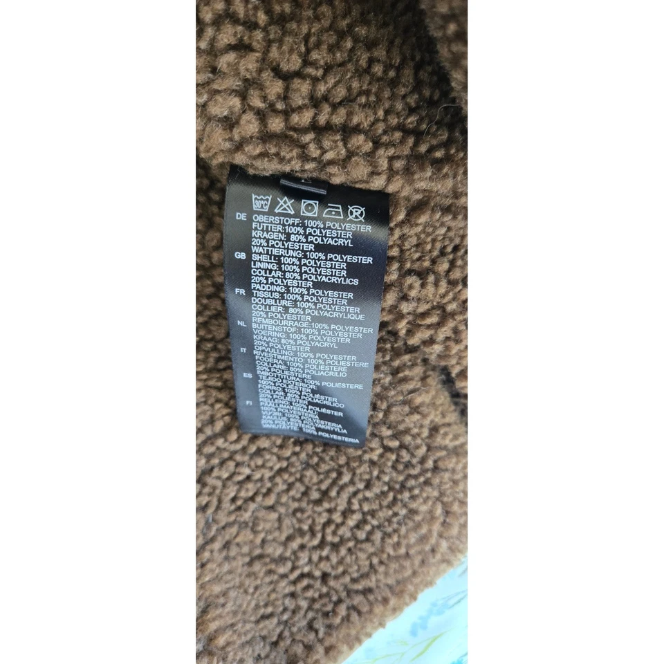 Brandit M65 Giant Field Jacket Khaki Sherpa Lined Mens Military Style Coat - Image 4 of 4