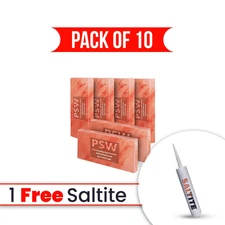 Himalayan Salt Tiles 8x4x1 Pack of 10 with Free Glue for Salt Wall, Spa Center
