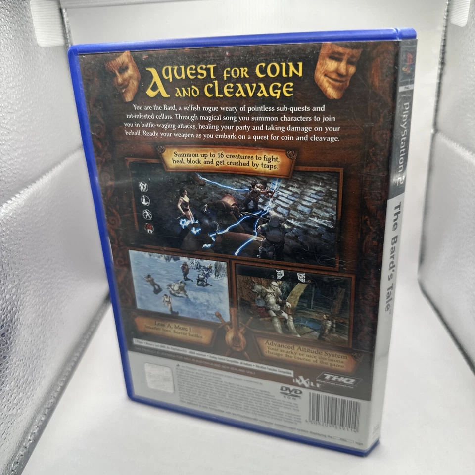 The Bard's Tale • PlayStation 2 PS2 Game + Manual (2004) PAL AUS • Complete CIB - Image 4 of 4