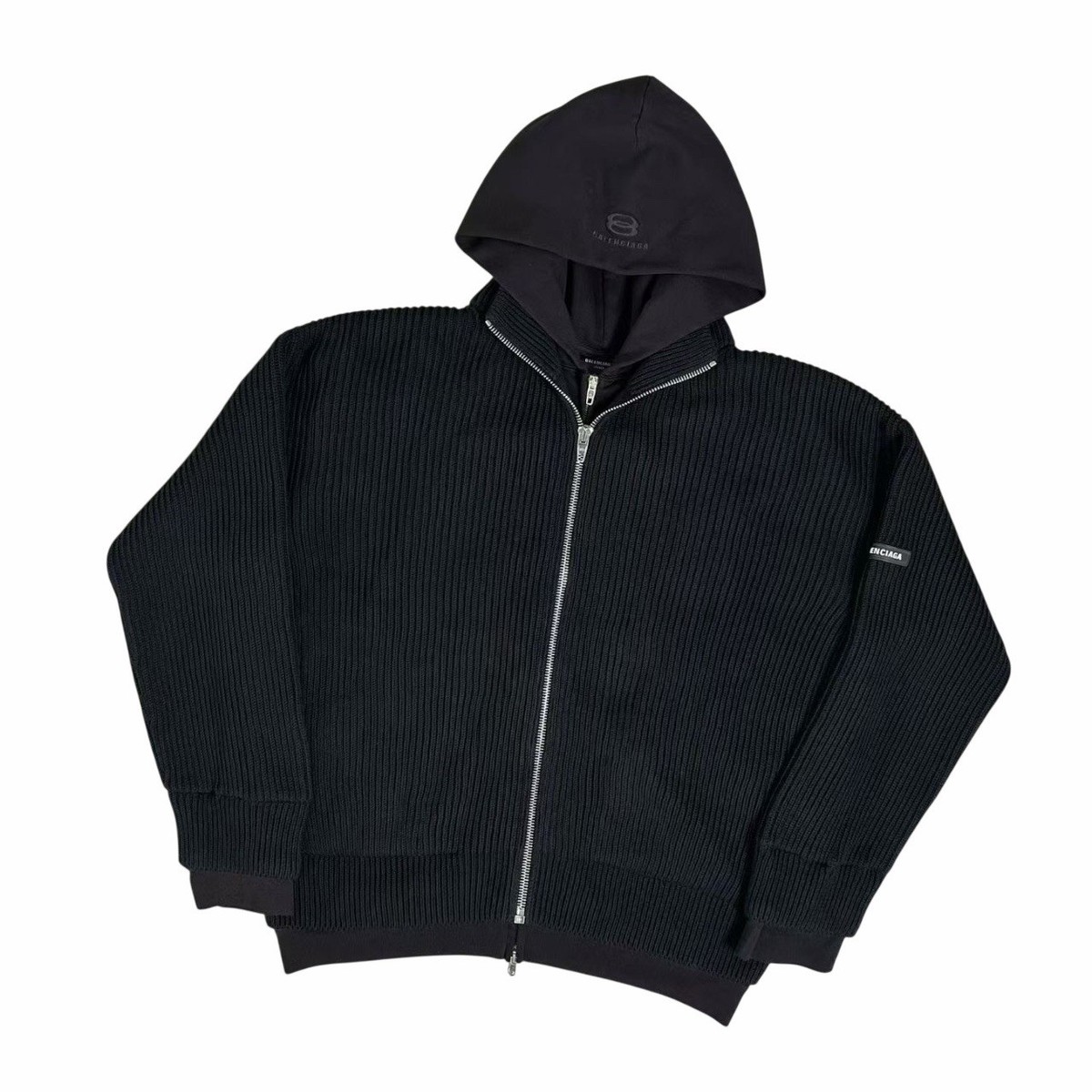 Balenciaga Unity Sports Icon Layered Zip-Up Hoodie Oversized | eBay