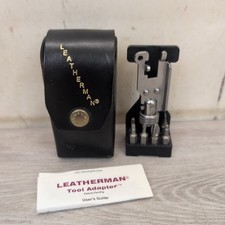 LEATHERMAN Tool Adapter Made In USA With Leather Sheath - 6 Bits 