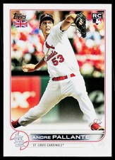 2022 Topps UK Edition Andre Pallante #69 RC Rookie St. Louis Cardinals