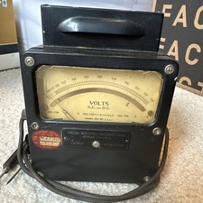 Vintage Weston Volt AC & DC Meter, Newark, NJ, Model 455, Parts Only