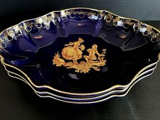 [Near Mint] Limoges Plates, Set of 3 From Japan