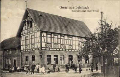 Ak Leimbach im Wartburgkreis Thüringen, Gastwirtschaft Karl Weber - 10906457
