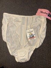 New Old Stock Shadowline Satintrique Calais French Lace High Waisted Panties 4