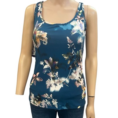 Hapari Muse Sport Tankini Top Medium 8/10 Floral Multi-way Straps Shelf Bra