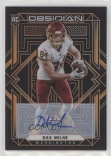 2021 Panini Obsidian Rookies Electric Etch Orange 62/75 Dax Milne #194 Auto 0c2