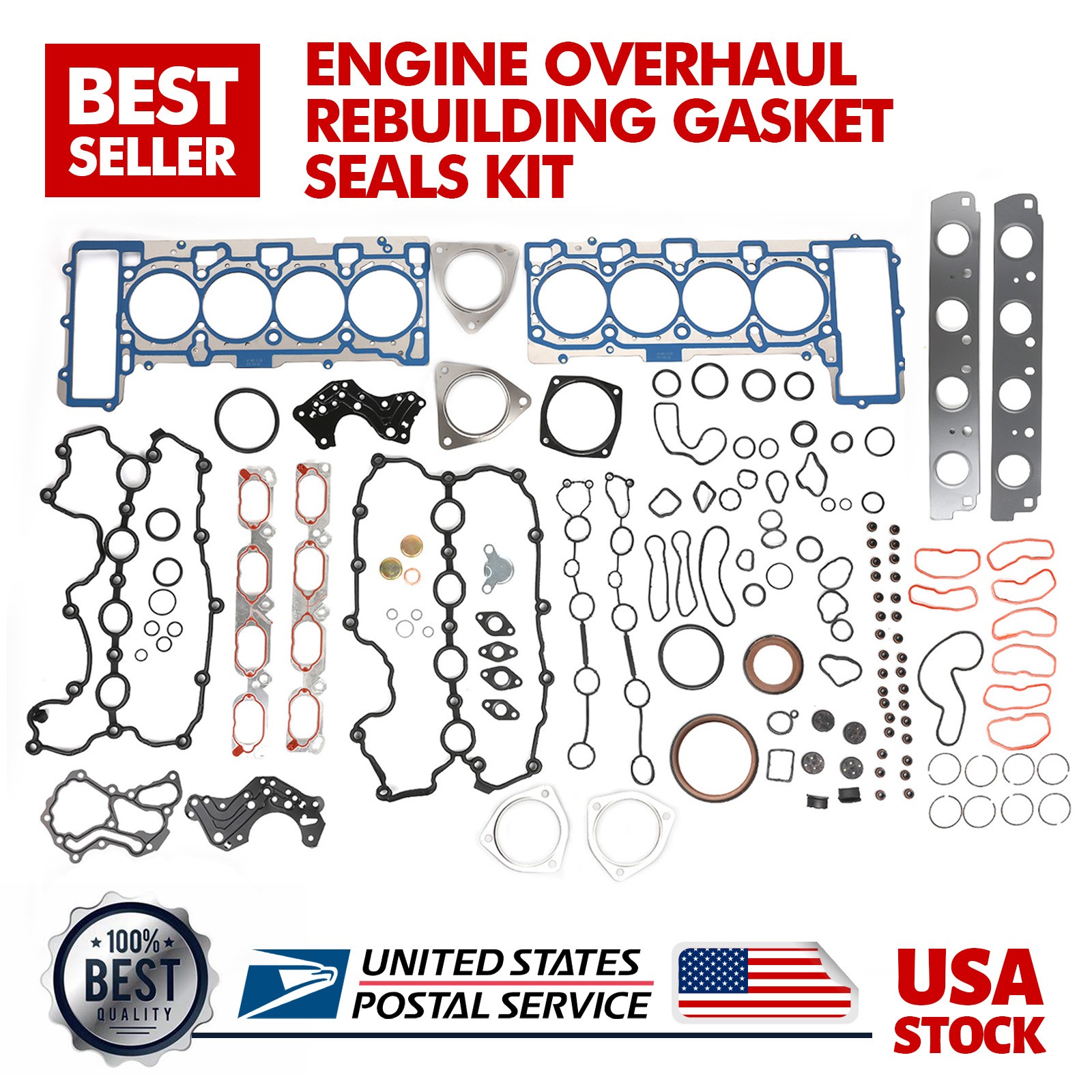 MGT Durable Engine Overhaul Rebuild Gasket Set For Audi R8 A8 Quattro A6 Quattro