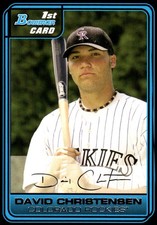 David Christensen 2006 Bowman Draft Picks & Prospects #DP50 Rockies MLB READ