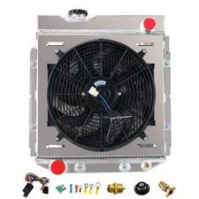 ReadyCool 3 Row Aluminum Radiator Shroud Fan for 1960-1966 Ford Ranchero, 64-...