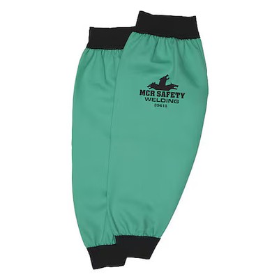 Mcr Safety 39418 F R Fabric Welding Sleeves W 2 1 2 Elas, Cotton, 18 In Length,