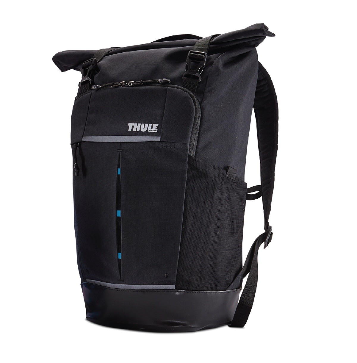 Paramount 24l Black Rolltop Travel Laptop Bag Water Resistan