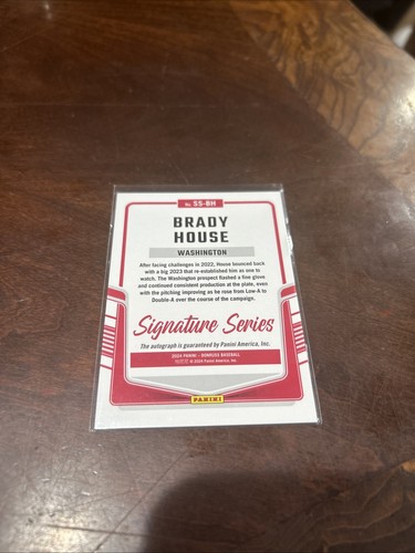 2024 Donruss Signature Series Brady House Auto Nationals SS-BH - Picture 2 of 2