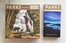 Keymaster Games - Parks Board Game + Nightfall Expansion 1st Edition  - COMPLETE