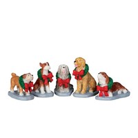 Christmas Pooch, Set Von 5 - Lemax Cod 32138