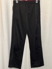 Adidas Black Athletic Track Pants Size S With Elastic Waistband  Zippered Pocke