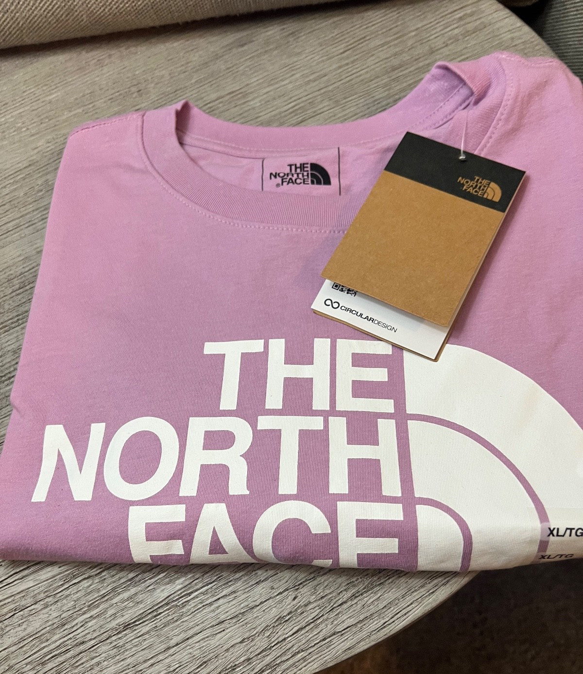 The North Face NWTS Women Size XL Mineral Purple Half Dome Cotton T-Shirt