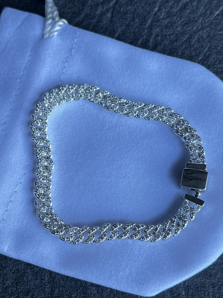 Pandora Bracelet Timeless Pavé Cuban Chain - Unisex - Image 3 of 4