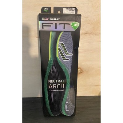 Sof Sole FIT Women's 5-6 Neutral Arch 3.0cm Performance Shoe Insole Orthotics