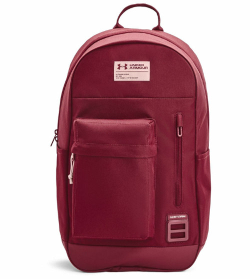 UNDER ARMOUR – Mochila UA Halftime Rojo Burdeos Unisex 22L Trabajo Viaje Gym