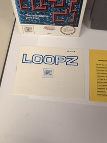 Loopz NES Nintendo Complete With Box, Cartridge, Styrofoam, Poster, Manual