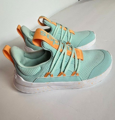 adidas Lite Racer Adapt 5.0 Kids Shoes Size 12K Semi Flash Aqua Sneakers IF8726