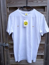 Yeah Right White T.shirt Men's Size Med Organic Cotton Embroidered Burgers BNWT