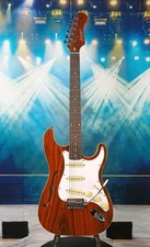 Cozart Stratecaster Semi Hollow Body Electric Guitar Used Hand Made