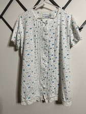 Nightgown SECRET TREASURES 100 Cotton Lightweight Floral Size S Sleep Shirt
