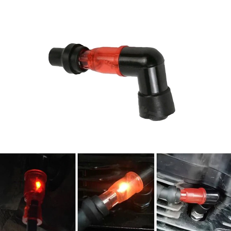 Accesorios universales para moto 90 grados intermitente tapa bujía piezas de encendido Foto 2 de 4