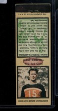 1934 Diamond Matchbook Glen Campbell Giants W/Striker Back Writing LOOK!