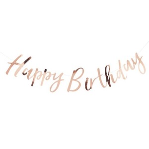 Banderole Happy Birthday Joyeux Anniversaire Rose Gold 1 8 M X 19 Cm Ebay Banderole Happy Birthday Joyeux Anniversaire Rose Gold 1 8 M X 19 Cm Ebay