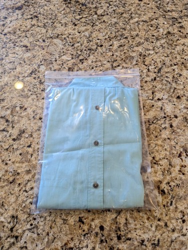 Louis Philippe Men's Tailored Fit Long Sleeve Dress Shirt Green size 39 - Picture 8 of 8