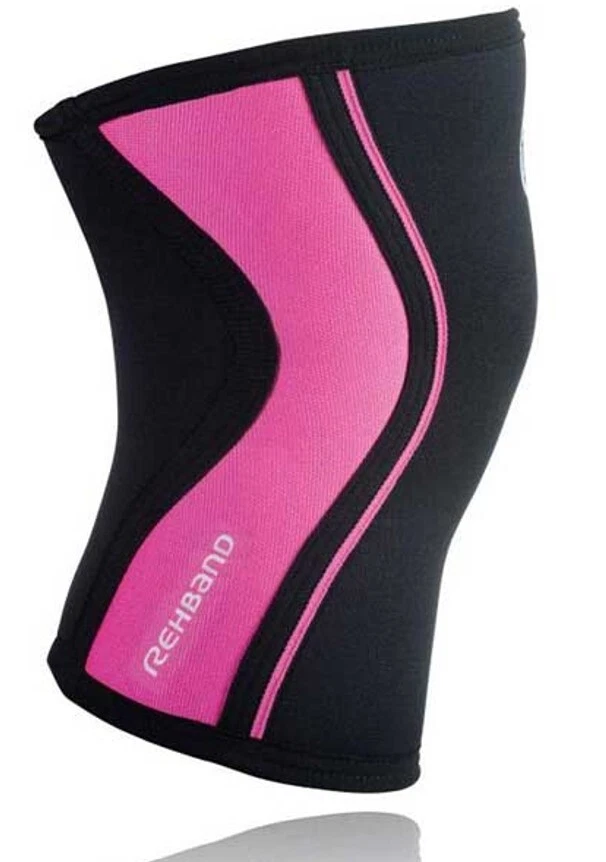Manga de rodilla Rehband Rx 3 mm - negra/rosa Foto 2 de 3