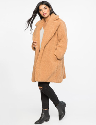teddy boucle coat