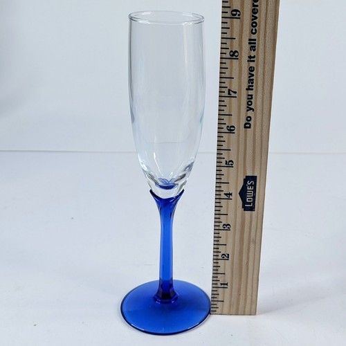 Geriffeltes Champagnerglas 9" hoch Ersatz Sammlerstück Stielglas Urlaub  - Bild 2 von 6