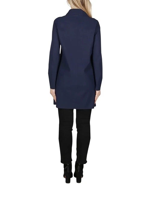 Abrigo de buceo Herno clásico de un solo pecho azul marino talla ~ 44 ~ elegante ~ hecho en Rumania Foto 2 de 4