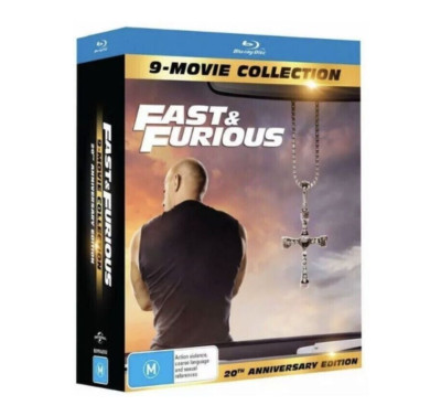 FAST And FURIOUS 1 - 9 COMPLETE 9 Movie Blu-Ray Boxset